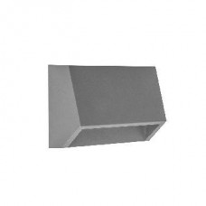 Φωτιστικό τοίχου led γκρι απλίκα 1,5W ορθογώνιο κυρτό πλαστικό επίτοιχο εξωτερικού χώρου θερμό φώς 3000Κ στεγανό IP65 12.5cm x 3,3cm x 6cm 80lumen