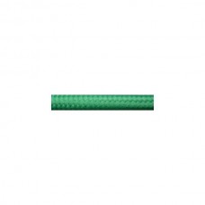 Καλώδιο υφασμάτινο ρεύματος πράσινο χρώμα πάνινη επένδυση κορδόνι στρογγυλό διακοσμητικό διατομής 2x0.75mm για λάμπες led (κουλούρα 50m) 