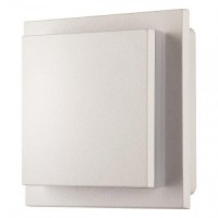 Φωτιστικό απλίκα τετράγωνη λευκή τοίχου (επίτοιχο) led 6W κινητή περιστρεφόμενη 3000Κ θερμό φως 13,8cm x 13,8cm x 5,7cm αλουμινίου στεγανό IP54 349lumens