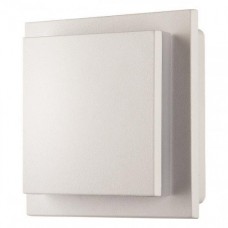Φωτιστικό απλίκα τετράγωνη λευκή τοίχου (επίτοιχο) led 6W κινητή περιστρεφόμενη 3000Κ θερμό φως 13,8cm x 13,8cm x 5,7cm αλουμινίου στεγανό IP54 349lumens