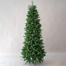 Χριστουγεννιάτικο δέντρο 240cm (2,40 μέτρα) πολυτελείας pvc τύπου έλατο Jersey με διάμετρο 104cm μεταλλική βάση και 1269 κλαδιά