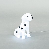 Χριστουγεννιάτικο διακοσμητικό φωτιζόμενο σκυλί Δαλματίας led ακρυλικό 3D με 30 ψυχρά λευκά led 26cm x 30cm x 14cm στεγανός IP44