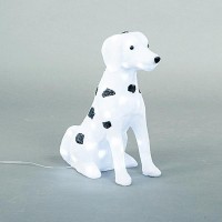 Χριστουγεννιάτικο διακοσμητικό φωτιζόμενο σκυλί Δαλματίας led ακρυλικό 3D με 60 ψυχρά λευκά led 39cm x 48cm x 22cm στεγανός IP44