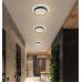 Φωτιστικό led οροφής ή απλίκα τοίχου μαύρο λευκό 25W κυκλικό (στρογγυλό) εναλλαγής φωτισμού σε θερμό φυσικό ή ψυχρό φως Φ23x6cm 2500lumens