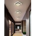 Φωτιστικό led οροφής ή απλίκα τοίχου μαύρο λευκό 25W τετράγωνο ή ρόμβος εναλλαγής φωτισμού σε θερμό φυσικό ή ψυχρό φως 32,5x32,5x6cm 2500lumens