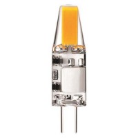 Λάμπα led G4 12V 2W AC DC COB ψυχρό λευκό φως 6500Κ σιλικόνης (sillicon) καρφάκι ψείρα 360° 3,7cm x 1cm 220lumen