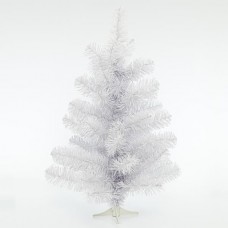 Χριστουγεννιάτικο δέντρο (δεντράκι) χρώματος λευκό ύψος 75cm υλικό pvc διάμετρος 55cm πλαστική βάση και 61 κλαδιά