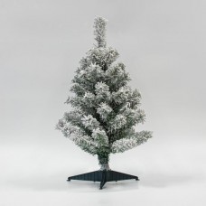 Χριστουγεννιάτικο δέντρο (δεντράκι) έλατο χιονισμένο Εδιμβούργο ύψος 60cm υλικό pvc διάμετρος 40cm πλαστική βάση και 60 κλαδιά
