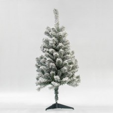 Χριστουγεννιάτικο δέντρο (δεντράκι) έλατο χιονισμένο Εδιμβούργο ύψος 90cm υλικό pvc διάμετρος 50cm πλαστική βάση και 120 κλαδιά