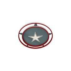 Φωτιστικό παιδικό Captain America led 80W πλαφονιέρα οροφής Φ51cm μπλε κόκκινο λευκό με κοντρόλ εναλλαγής χρώματος ψυχρό φυσικό θερμό