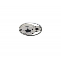 Φωτιστικό παιδικό μπάλα ποδοσφαίρου (football) led 60W πλαφονιέρα οροφής Φ51cm λευκό μαύρο με κοντρόλ εναλλαγής χρώματος ψυχρό φυσικό θερμό
