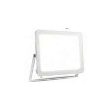 Προβολέας led 150W θερμό λευκό φως 3000Κ με πρισματικό γυαλί slim τύπου tablet λευκό σώμα αλουμινίου στεγανός αδιάβροχος IP65 15000lumens