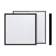 Φωτιστικό led panel 27W-34W-40W-48W 60x60cm ενδιάμεσο λευκό φως 4000Κ επίτοιχο εξωτερικό τετράγωνο με μαύρο πλαίσιο 2835-3570-4200-5040lumen