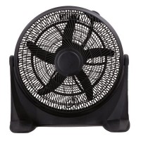 Ανεμιστήρας box fan δαπέδου Φ50cm 100W με 3 ταχύτητες ύψος 59cm 5 φτερωτές χρώματος μαύρο