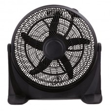 Ανεμιστήρας box fan δαπέδου Φ50cm 100W με 3 ταχύτητες ύψος 59cm 5 φτερωτές χρώματος μαύρο