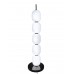 Φωτιστικό μαύρο λευκό δαπέδου led 10W ύψος 120cmx30cm dimmable με κοντρόλ δυνατότητας επιλογής χρωμάτων θερμό ψυχρό φυσικό