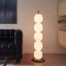 Φωτιστικό μαύρο λευκό δαπέδου led 10W ύψος 120cmx30cm dimmable με κοντρόλ δυνατότητας επιλογής χρωμάτων θερμό ψυχρό φυσικό