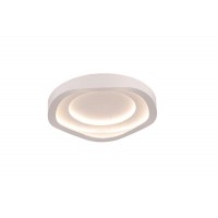 Φωτιστικό led 72W στρογγυλό οροφής λευκό Φ50cm ντιμαριζόμενο (dimmable) με ασύρματο τηλεχειριστήριο εναλλαγής φωτισμού θερμό φυσικό ψυχρό
