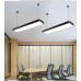 Φωτιστικό led panel μαύρο ορθογώνιο 60W 120cm x 30cm ψυχρό λευκό φως 6000Κ επίτοιχο οροφής ή κρεμαστό 5400lumens 230V