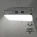 Φωτιστικό με ηλιακό panel μαύρο led 7W ορθογώνιο 21cm απλίκα τοίχου ενδιάμεσο φως 4000Κ στεγανό IP54 700lumens