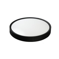 Φωτιστικό led 18W πλαφονιέρα στρογγυλό οροφής μαύρο Φ33cmx6,5cm 3CCT δυνατότητα αλλαγής φωτισμού θερμό φυσικό ψυχρό φως 1100lumens