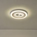 Φωτιστικό πλαφονιέρα led 60W Φ50cm κυκλικό με πεντάγωνα οροφής λευκό 3CCT δυνατότητα εναλλαγής φωτισμού σε θερμό φυσικό ψυχρό και 5100lumens