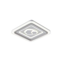 Φωτιστικό πλαφονιέρα led 60W 50cm τετράγωνο με πεντάγωνα οροφής λευκό 3CCT δυνατότητα εναλλαγής φωτισμού σε θερμό φυσικό ψυχρό και 5220lumens