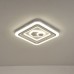 Φωτιστικό πλαφονιέρα led 60W 50cm τετράγωνο με πεντάγωνα οροφής λευκό 3CCT δυνατότητα εναλλαγής φωτισμού σε θερμό φυσικό ψυχρό και 5220lumens