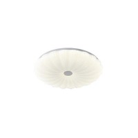 Φωτιστικό πλαστικό πλαφονιέρα led 60W 50cm στρογγυλό οροφής λευκό 3CCT δυνατότητα εναλλαγής φωτισμού σε θερμό φυσικό ψυχρό και 4680lumens
