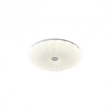 Φωτιστικό πλαστικό πλαφονιέρα led 60W 50cm στρογγυλό οροφής λευκό 3CCT δυνατότητα εναλλαγής φωτισμού σε θερμό φυσικό ψυχρό και 4680lumens