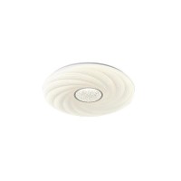 Φωτιστικό πλαστικό πλαφονιέρα led 60W 48cm στρογγυλό οροφής λευκό 3CCT δυνατότητα εναλλαγής φωτισμού σε θερμό φυσικό ψυχρό και 5580lumens