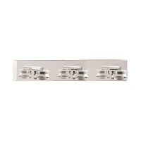 Φωτιστικό μπάνιου τουαλέτας 50cm led 3x3W (9W) τοίχου 3CCT εναλλαγή φωτισμού (3000-4000-6000K) απλίκα καθρέφτη χρώματος νίκελ στεγανό IP44