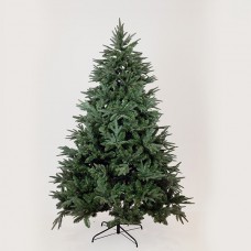 Χριστουγεννιάτικο δέντρο 210cm (2,10 μέτρα) πράσινο Άρτεμις πολυτελείας pvc με p.e (πλαστικό) διάμετρο 140cm μεταλλική βάση και 1371 κλαδιά