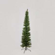 Χριστουγεννιάτικο δέντρο πράσινο 180cm (1,80 μέτρα) super slim pvc διάμετρο 48cm μεταλλική βάση και 260 κλαδιά