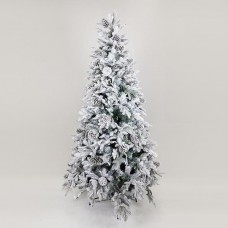 Χριστουγεννιάτικο δέντρο 210cm χιονισμένο έλατο με κουκουνάρια Ρεικιαβικ πλαστικό pe με pvc διάμετρο 129cm μεταλλική βάση και 899 κλαδιά Χριστουγεννιάτικο δέντρο 210cm χιονισμένο έλατο με κουκουνάρια Ρεικιαβικ πλαστικό pe με pvc διάμετρο 129cm μεταλλική βάση και 899 κλαδιά