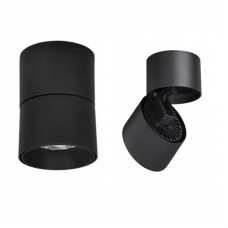 Φωτιστικό σποτ (spot) led 30W κινητό περιστρεφόμενο θερμό φως 3000Κ οροφής εξωτερικό κυλινδρικό χρώματος μαύρο Φ11cmx11,5cm