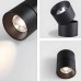 Φωτιστικό σποτ (spot) led 30W κινητό περιστρεφόμενο θερμό φως 3000Κ οροφής εξωτερικό κυλινδρικό χρώματος μαύρο Φ11cmx11,5cm