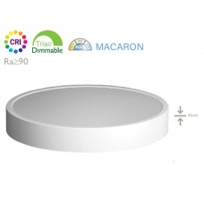 Φωτιστικό πλαφονιέρα led 24W dimmable στρογγυλό 3CCT εναλλαγή φωτισμού (2800-4000-6500K) οροφής Φ30cm πλαστικό χρώματος λευκό IP40 2300lumens