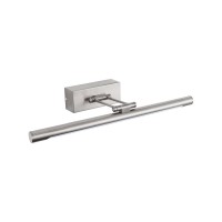 Φωτιστικό επίτοιχο 50cm μπάνιου πίνακος led 8W 3000Κ θερμό φως απλίκα τουαλέτας καθρέφτη 600lumens χρώματος νίκελ σατινέ στεγανό IP44 Φωτιστικό επίτοιχο 50cm μπάνιου πίνακος led 8W 3000Κ θερμό φως απλίκα τουαλέτας καθρέφτη 600lumens χρώματος νίκελ σατινέ στεγανό IP44