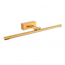 Φωτιστικό επίτοιχο 68cm μπάνιου πίνακος led 12W 3000Κ θερμό φως απλίκα τουαλέτας καθρέφτη 850lumens χρώματος χρυσό αντικέ στεγανό IP44