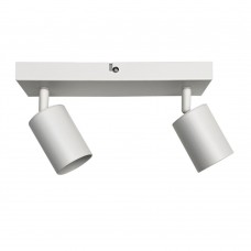 Φωτιστικό σπότ (spot) 26cm μπάρα (ράγα) αλουμινίου οροφής δίφωτo 2xGU10 χρώματος λευκό σειρά Urban