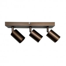 Φωτιστικό σπότ (spot) 32cm μπάρα (ράγα) αλουμινίου οροφής τρίφωτo 3xGU10 χρώματος σκουριά σειρά Urban