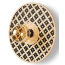 Φωτιστικό απλίκα τοίχου ή πλαφονιέρα οροφής μονόφωτο rattan bamboo κυκλικό natural με διαστάσεις Φ41cmx8cm και ντουί E27 για λάμπες led Φωτιστικό απλίκα τοίχου ή πλαφονιέρα οροφής μονόφωτο rattan bamboo κυκλικό natural με διαστάσεις Φ41cmx8cm και ντουί E27 για λάμπες led