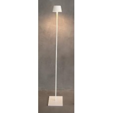 Φωτιστικό δαπέδου (επιδαπέδιο) 120cm μπαταρίας led 2W θερμό φως 3000Κ 170lumens επαναφορτιζόμενο λευκό ντιμαριζόμενο (dimmable) IP65