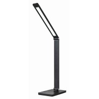 Φωτιστικό γραφείου led 10W μαύρο 3CCT (θερμό-φυσικό-ψυχρό φως) αναδιπλούμενο σπαστό 837lumens επιτραπέζιο ντιμαριζόμενο (dimmable)
