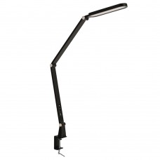 Φωτιστικό γραφείου σχεδιαστηρίου led 10W μαύρο 5CCT (θερμό-φυσικό-ψυχρό φως) με μέγγενη 1020lumens επιτραπέζιο ντιμαριζόμενο (dimmable)