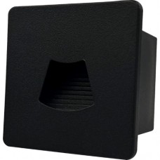 Φωτιστικό led διαδρόμου χωνευτό 3W DC24V χαμηλής τάσης μαύρο τετράγωνο 8,5x8,5cm αλουμινίου απλίκα τοίχου θερμό φώς 3000Κ στεγανό IP54 Φωτιστικό led διαδρόμου χωνευτό 3W DC24V χαμηλής τάσης μαύρο τετράγωνο 8,5x8,5cm αλουμινίου απλίκα τοίχου θερμό φώς 3000Κ στεγανό IP54