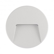 Led φωτιστικό 3W 230V Φ13,5cm εξωτερικού χώρου απλίκα τοίχου διαδρόμου φυσικό φώς 4000Κ πλαστικό χρώμα λευκό στεγανό IP65 στρογγυλό με κάλυπτρο