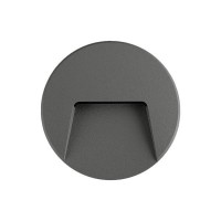 Led φωτιστικό 3W 230V Φ13,5cm εξωτερικού χώρου απλίκα τοίχου διαδρόμου φυσικό φώς 4000Κ πλαστικό χρώμα γραφίτης στεγανό IP65 στρογγυλό με κάλυπτρο Led φωτιστικό 3W 230V Φ13,5cm εξωτερικού χώρου απλίκα τοίχου διαδρόμου φυσικό φώς 4000Κ πλαστικό χρώμα γραφίτης στεγανό IP65 στρογγυλό με κάλυπτρο