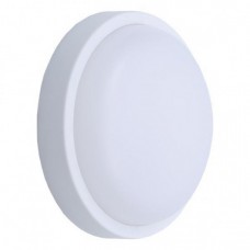 Φωτιστικό απλίκα πλαφονιέρα Φ20cm χαμηλής τάσης 12V και 24V led 18W 6500Κ ψυχρό φως στρογγυλή τοίχου ή οροφής πλαστικό χρώματος λευκό στεγανό IP54